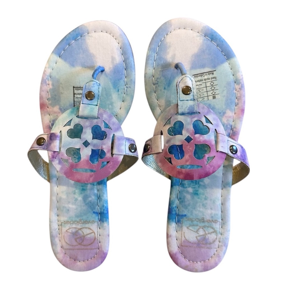 Everglades Tye-dye Sandals-NWOT-Sz 6